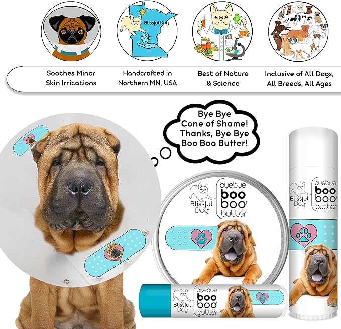 The Blissful Dog Chinese Shar-Pei Boo Boo Butter, 16 oz.