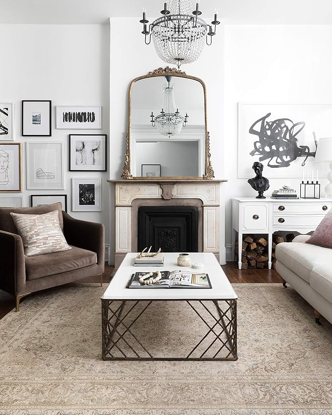 Loloi Loren Collection LQ-03 Sand/Taupe 2'-3" x 3'-9" Accent Rug