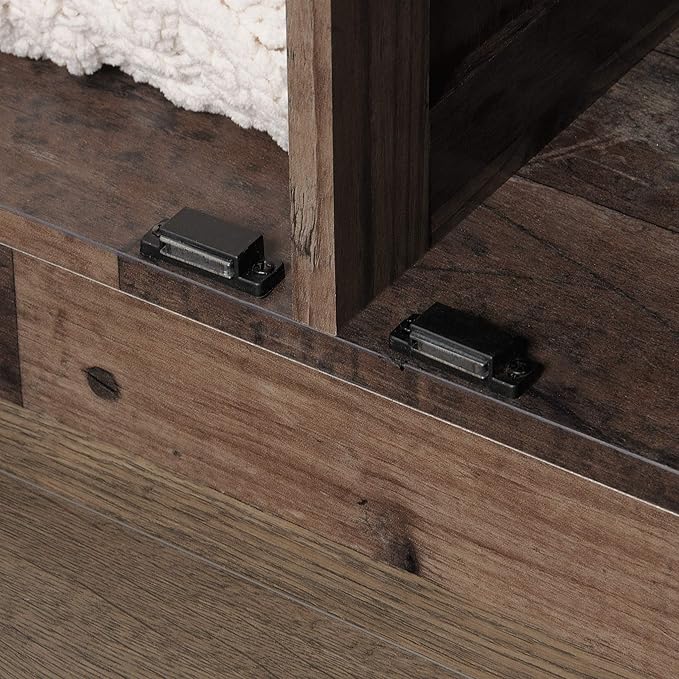 Sauder Select Storage Cabinet, Pantry Cabinet Kitchen Storage with Adjustable Shelves, Bathroom Storage Cabinet, in Reclaimed Pine