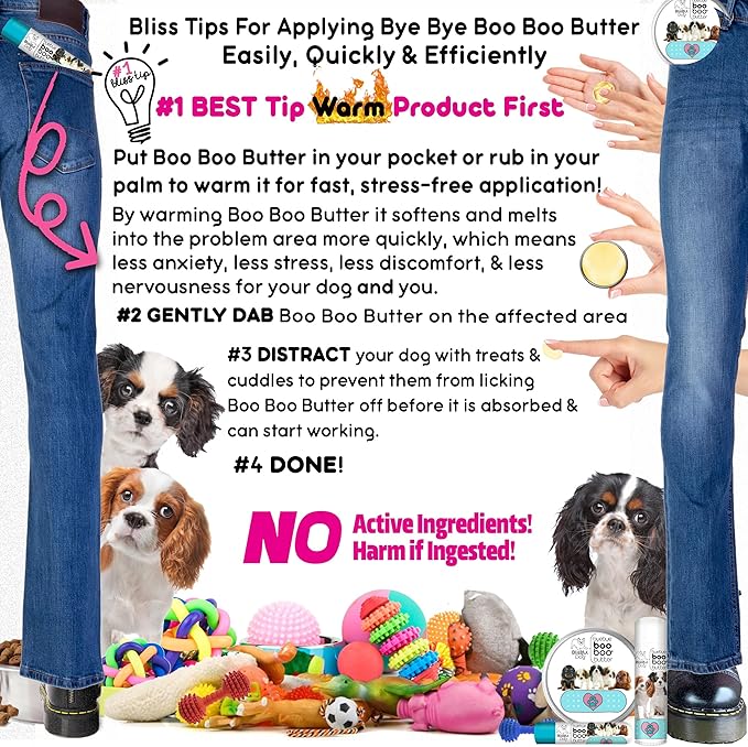 The Blissful Dog .15 oz Tube Cavalier King Charles Spaniel Booboo Butter