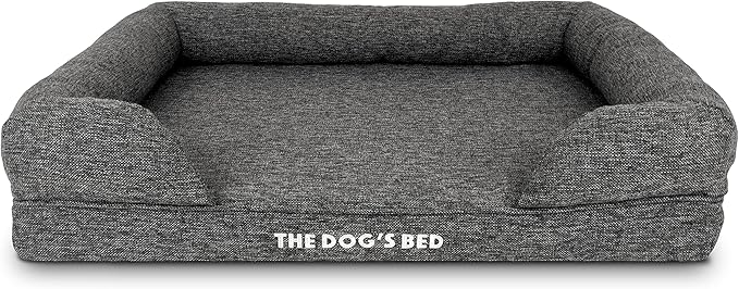 The Dog's Bed Replacement Outer Cover ONLY (Outer Cover ONLY - NO Bed, NO Waterproof Inner) for The Dog's Bed, Washable Oxford Fabric, Medium (Grey Linen)
