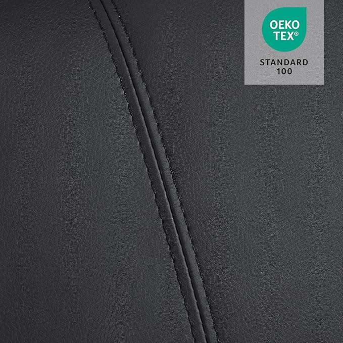 MCombo Power Lift Recliner Chair for Elderly, Lift Chair with Heat and Massage, FSC Certified, USB Ports, Cup Holders, Faux Leather 7040 (Black, Medium)