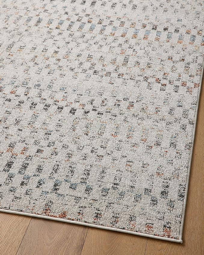 Loloi Kamala Collection KAM-05 Grey/Multi 4'-0" x 6'-0" Accent Rug