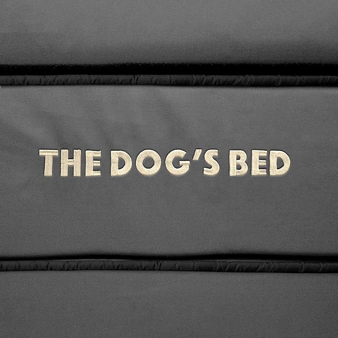 The Dog’s Bed Memory Foam Waterproof Corner Dog Bed, Medium, Grey & Black Trim, Eases Arthritis & Hip Dysplasia Pain, Therapeutic & Supportive, Washable Oxford Fabric Cover