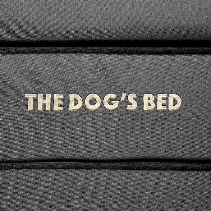 The Dog’s Bed Orthopedic Dog Bed, XL Grey with Black Trim, Waterproof, Supportive Dog Bed with Washable Replaceable Covers, Veterinary Approved