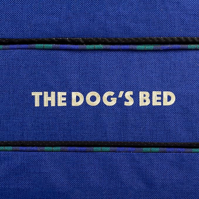 The Dog’s Bed Orthopedic Memory Foam Dog Bed, Medium Black Watch Tartan 34x22, Pain Relief Arthritis, Hip & Elbow Dysplasia, Post Surgery, Lameness, Supportive, Calming, Waterproof Washable Cover