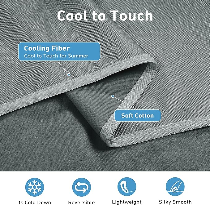 Kritter Planet Waterproof Cooling Dog Mat, Soft Cooling Pad for Dog, Lightweight Cooling Outdoor Mat, Reversible Furniture Cover Couch Sofa Bed, 30 x 50 inch, Grey