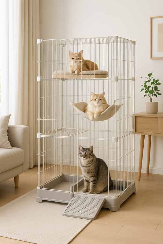 A Space That Feels Like Home: The Benefits of a Modular Cat Enclosure