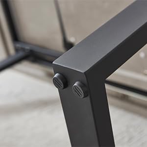 ZckyCine Extendable Dining Table Set for 6-8 People with 6 Upholstered Chairs Expandable Wood Kitchen Table 51"-67" (130-170cm) | Space-Saving Home & Dining Room Furniture Set