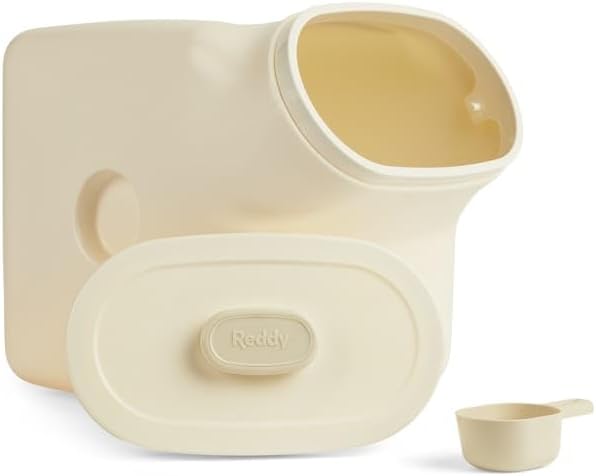 Reddy White Airtight Food Storage Container for Dogs Large 50 lbs.