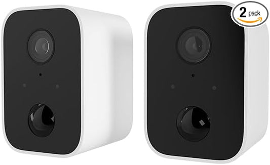 Nexxt Wireless Security Camera for Outdoor or Indoor, Built-In Battery, Weatherproof Home Camera 1080P HD Live Video, Motion Detection, Two-Way Audio, Night Vision, Alexa, Google, Camaras De Seguridad