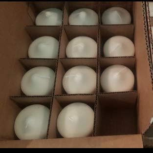 D'light Online 3 X 8 Inch Pillar Candles Set of 12 Bulk Event Pack Round Unscented Premium Wax Pillar Candles for Wedding, Spa, Party, Birthday, Holiday, Bath and Home Decor (3X8, Ivory)