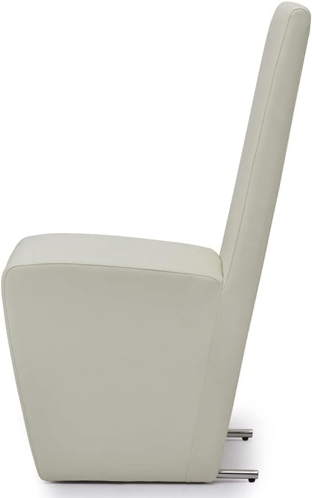 Zuri Furniture Boston High Back Modern Dining Chair - Cream