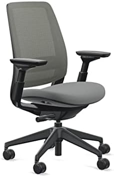 Steelcase Series 2 Office Chair, Graphite Frame, Cogent Connect Graphite, Hard Floor Casters