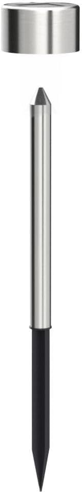 GIGALUMI Solar Pathway Lights, Stainless Steel IP44 Waterproof Auto On/Off Outdoor LED Solar Landscape Lights for Garden, Yard, Patio, Path and Walkway(12 Pack, Cold White)