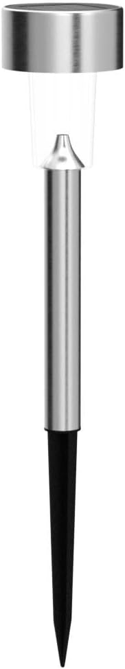 SOLPEX 12 Pack Solar Outdoor Lights Pathway, Stainless Steel Solar Lights Outdoor Waterproof,LED Landscape Lighting Solar Walkway Lights for Landscape/Patio/Lawn/Yard/Driveway-Warm White