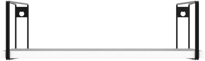 SRIWATANA Wide Floating Shelves, Rustic Wood Wall Shelves Set of 2, Wall Mounted Shelves with Large Capacity for Many Rooms Decor, White