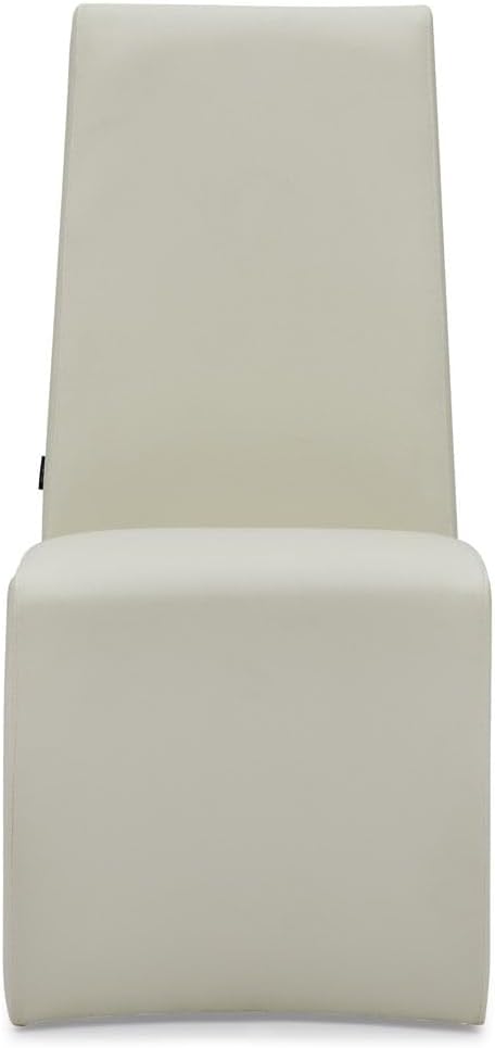 Zuri Furniture Boston High Back Modern Dining Chair - Cream