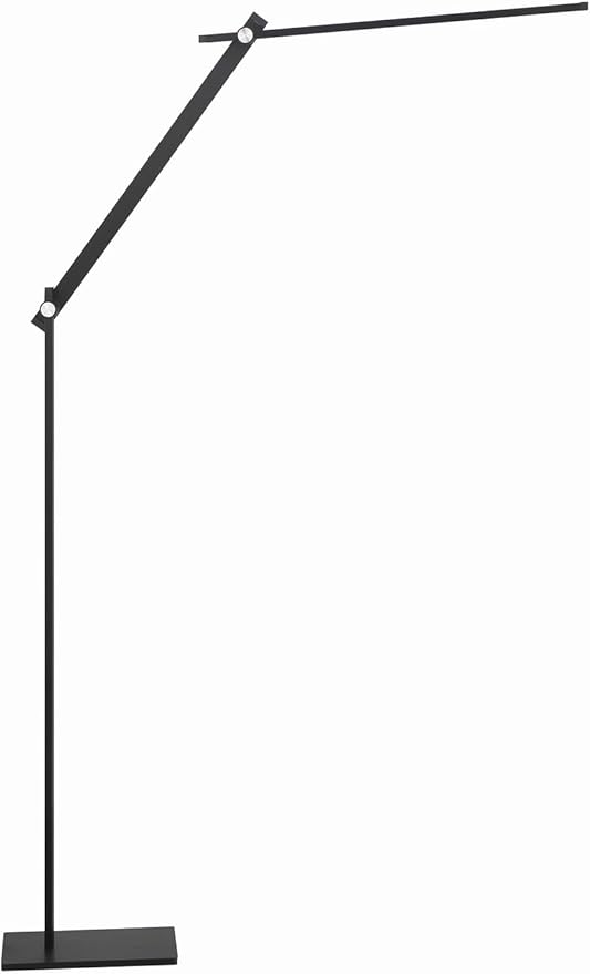 GEORGE KOVACS P080-66F-L Task Portables Floor Lamp, 1-Light 8 Watts, Anodized Brushed Coal
