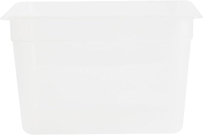 Restaurantware Food Storage Container 1 Pack of 12.7 x 10.3 x 7.8 Inches Plastic Stackable Storage Box White Reusable Label Container Dishwasher Safe For Restaurants And Kitchens