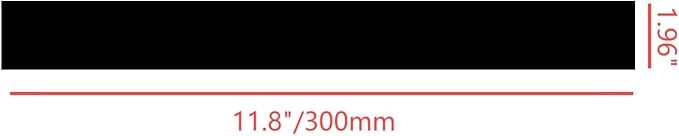 20Pcs DIY Striped Mirror Stickers 11.8" Length Self Adhesive Removable Long Acrylic Frameless Mirror Sheets for Home Living Room Bedroom DIY Decor (Black)