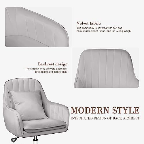 Cute Office Chair Home Computer Chairs Adjustable Task Chairs Modern Office Chair Makeup 360° Swivel Computer Mid Back Chair
