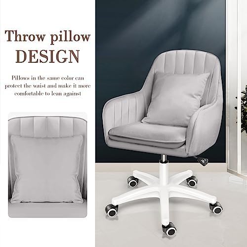 Cute Office Chair Home Computer Chairs Adjustable Task Chairs Modern Office Chair Makeup 360° Swivel Computer Mid Back Chair