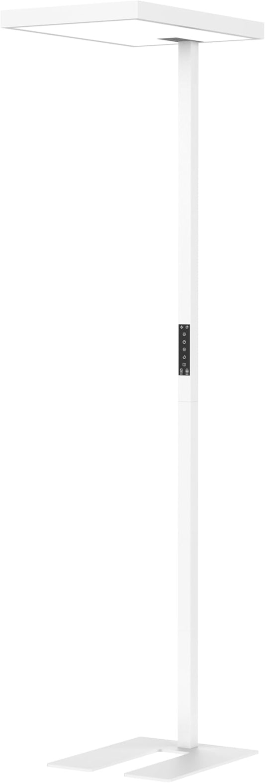 Eyelumia LED Floor Lamp - Eye Caring Standing Light with 10800LM Dimmable Dual Light Source, 120W, 4000K Natural Daylight Reading Lamp for Living Room Bedroom Home Office