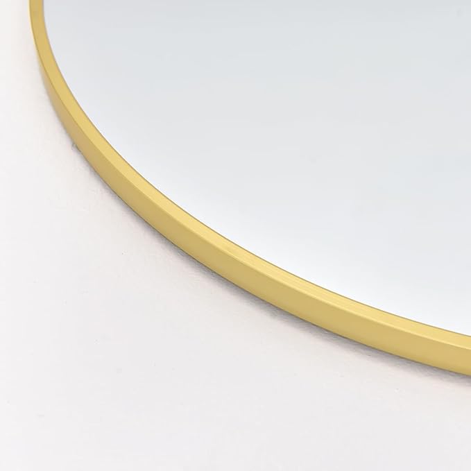 Full Length Mirror, Arched Floor Mirror with Stand, 26"x68" Oversized Floor Mirror, Wall Mirror Full Length Freestanding, Wall Mounted Mirror for Bedrooom Living Room, Gold