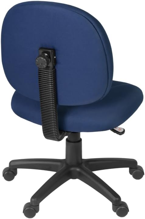Romig Comfort Series Swivel Fabric Computer Task Chair - Armless - Navy Blue