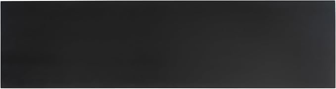 Modern U-Style Console Table, 60-Inch Black MDF Entryway Table with Geometric Design, Painted Finish, Adjustable Feet for Living Room, Hallway, 60 x 15.7 x 31.7 Inches