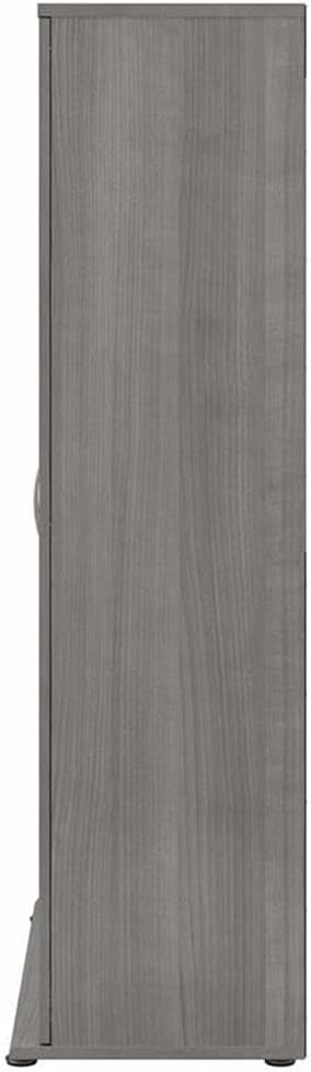 Bush Business Furniture Universal Tall Storage Cabinet with Doors and Shelves in Platinum Gray | Large Storage Unit for Home Office or Commercial Space