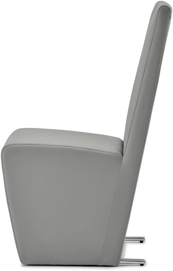 Zuri Furniture Boston High Back Modern Dining Chair - Dark Grey