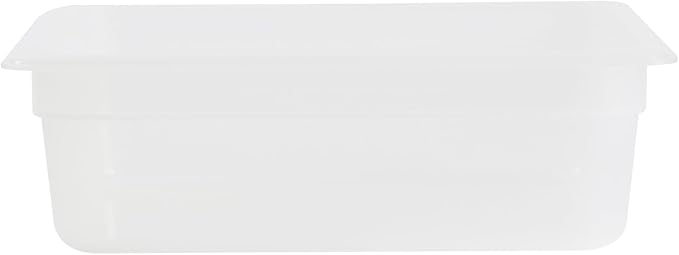 Restaurantware Food Storage Container 1 Pack of 12.7 x 10.3 x 3.9 Inches Plastic Stackable Storage Box White Reusable Label Container Dishwasher Safe For Restaurants And Kitchens