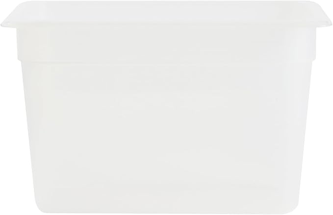 Restaurantware Food Storage Container 1 Pack of 12.7 x 6.8 x 7.8 Inches Plastic Stackable Storage Box White Reusable Label Container Dishwasher Safe For Restaurants And Kitchens