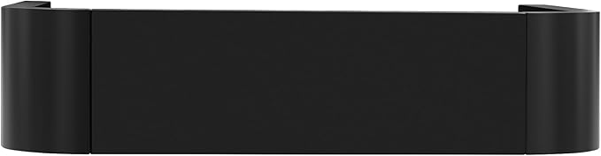 52" Curved Console Table for Entryway Modern Long and Narrow Foyer Table Behind Couch for Corridor Living Room Wood (Black)