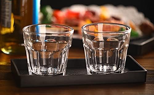 3 Packs Small Black Mini Serving Trays (8 inch x 4 inch) for Serving Accessory, Spa, Coffee, Shot Glass, Drinks, Wine, Tea, Bar, Party, Seasoning, Perfume or Display Use.