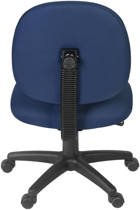 Romig Comfort Series Swivel Fabric Computer Task Chair - Armless - Navy Blue