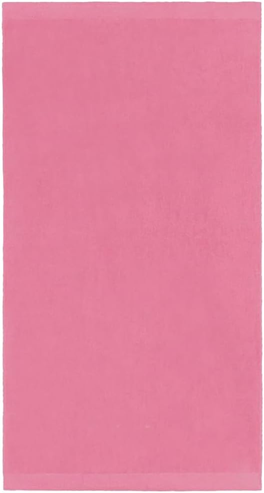 Kaufman - Personalized Velour Beach and Pool Towel 100% Cotton 30in X 60in Solid Color Bath Towel Embroidered (Pink)