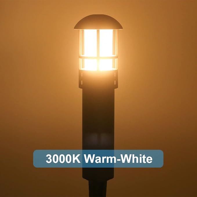Outdoor Landscape Lights - Low Voltage Aluminum Construction, Waterproof 12V 3W 3000K Warm-Yellow Light (12-Pack)