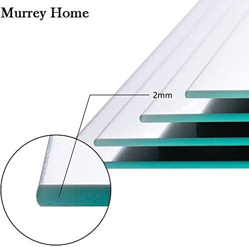 Murrey Home Wall Mirror for Home Gym Mirror, Full Length Mirrors Wall Mounted, Frameless Full Body Mirror Tiles for Wall, Door, Garage, 12" x4PCS
