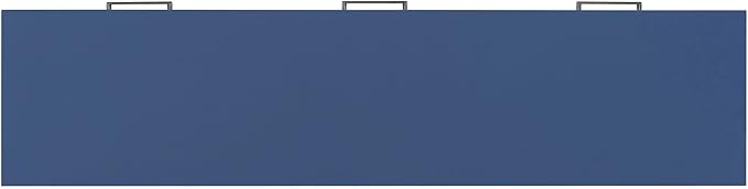 59" Blue Console Table, Long Entryway Table with Storage, 3 Drawers Wood Console Table for Hallway Living Room, MDF Entryway Table Sofa Table Behind Couch, Modern Entry Table with Drawers