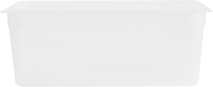 Restaurantware Food Storage Container 1 Pack of 20.7 x 12.6 x 7.8 Inches Plastic Stackable Storage Box White Reusable Label Container Dishwasher Safe For Restaurants And Kitchens