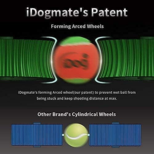 Automatic Dog Ball Launcher - Rechargeable Tennis Ball Thrower for Big/Medium-Sized Dogs - Remote Control - 3 Balls (2.5 inches) - Indoor/Outdoor Toy