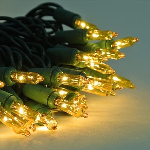 Dazzle Bright Christmas Mini String Lights, 60FT 300 Count Incandescent Waterproof Fairy Lights Plug in, Connectable Christmas Decorations for Indoor Outdoor Home Party Garden Yard, Warm White
