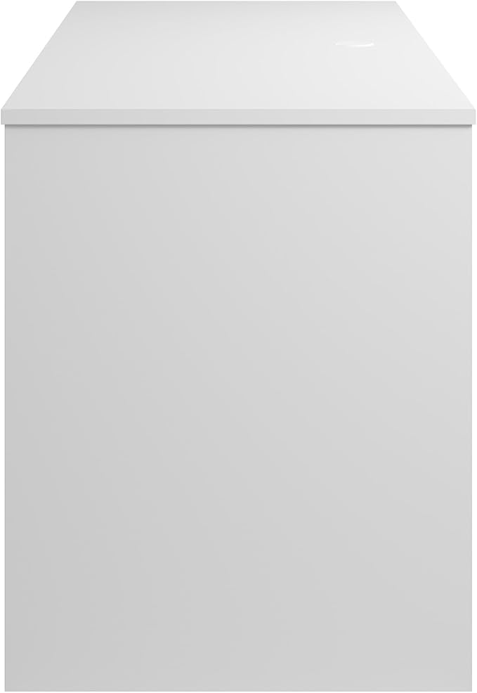 Bush Furniture Somerset 54W Office Desk with Drawer and Cabinet in White, Computer Table with Storage for Home Office Workspace