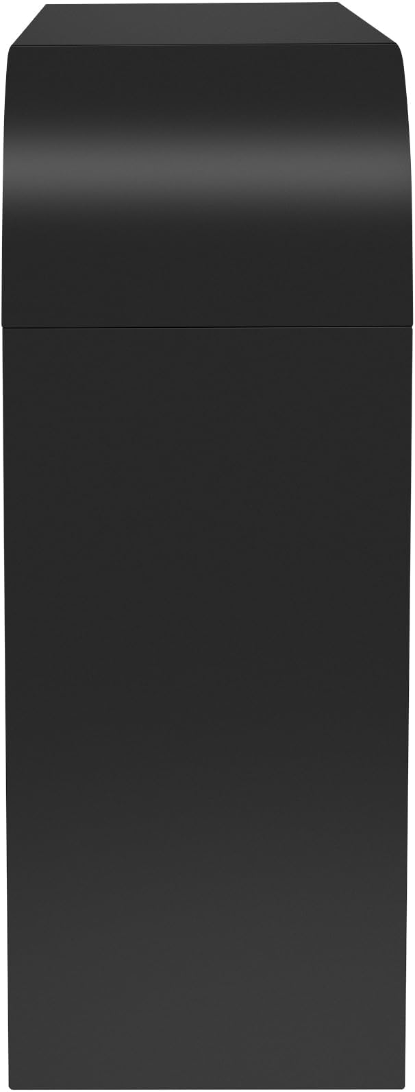 52" Curved Console Table for Entryway Modern Long and Narrow Foyer Table Behind Couch for Corridor Living Room Wood (Black)