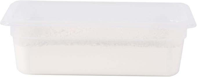 Restaurantware Food Pans Pack of 10 Plastic Rectangle Food Containers 1/3 Size with Traceability Label, Storage Containers Dishwashable Hot Cold Friendly for Restaurants Buffet Commercial Use