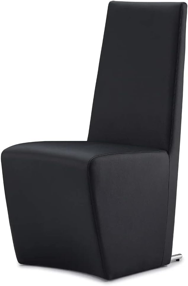 Zuri Furniture Boston High Back Modern Dining Chair - Black