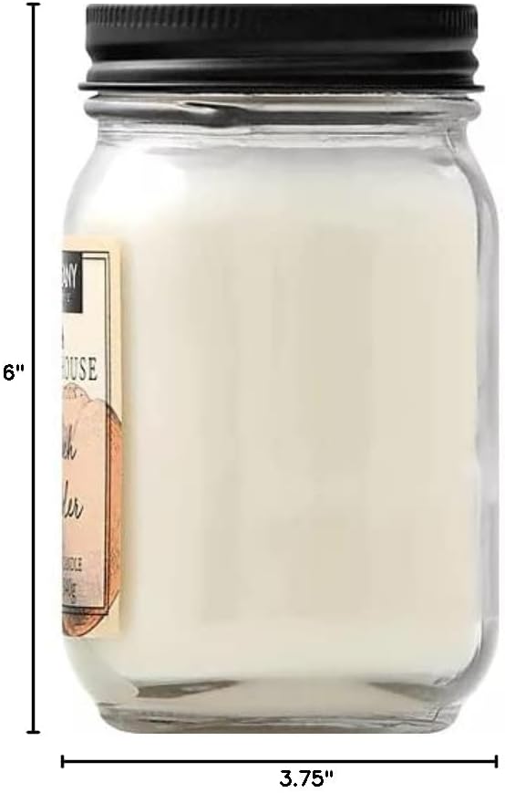 Tuscany Candle Peach Cobbler: Peaches & Brown Sugar Scented Candle, 12 oz – Farmhouse Collection